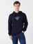 Xsıde Lacivert Uzun Kollu Baskılı Erkek Hoodie 1