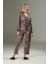 Arias Closet Leopar Desen Yumuşak Dokulu Saten Gecelik Takımı 3