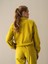 Kadın Sarı Oversize Polar Sweatshirt 9