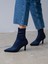 Dina Streç Lacivert Süet Bot 2