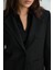 Yünlü Blazer Ceket - Siyah 3