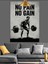 No Pain No Gain Yazılı Fitness Gym Motivasyon Dekoratif Kanvas - Mdf Ahşap Tablo 5