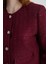 Sıfır Yakalı Tuvit Ceket - Bordo 3