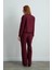 Sıfır Yakalı Tuvit Ceket - Bordo 5