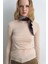Kayık Yaka Kaşmir Simli Bluz - Ekru 1