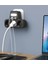 3 Priz 2 USB 2 Type-C Girişli Çocuk Koruma ve Akım Korumalı Ledli Duvar Tipi Priz 4