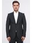 Slim Fit Mono Yaka Siyah Takım Elbise 2