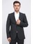 Slim Fit Mono Yaka Siyah Takım Elbise 3