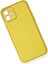 iPhone 12 Kılıf Coco Deri Silikon Kapak - Sarı 2