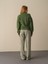 Kadın Yeşil Pamuklu Oversize Hırka 6