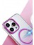 Apple iPhone 14 Pro Max Glossy Magsafe Kapak - Pembe 2
