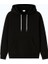 Erkek Siyah Kapüşonlu Düz Sweatshirt Basic Erkek Siyah Sweatshirt 1