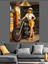 Motosikletli Pin Up Kadın Dekoratif Kanvas - Mdf Ahşap Tablo 1