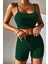 Kadın Yeşil Şortlu Kaşkorse Gecelik Takım 6