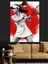 Tenis Oynayan Kadın Sporcu Figürü Dekoratif Kanvas - Mdf Ahşap Tablo 2