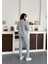 Unisex Double Face Kalın Kumaş Gri Melanj Sweat&alt Takım 3