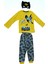 Çocuklar Için Göz Maskeli Karakter Baskılı %100 Pamuk 3 Lü Pijama Takımları 2