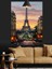 Ünlü Paris Eyfel Kulesi Manzarası Dekoratif Kanvas - Mdf Ahşap Tablo 4
