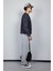 Erkek Oversize Yazı Baskılı Sweatshirt Siyah 7