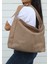 Hathor Kadın Shopper Tek Saplı Süet Omuz Çantası 3