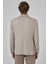 Erkek Bej Örme Trend Desenli Slim Fit Mono Yaka Ceket 5
