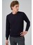 Erkek Lacivert Basic Bisiklet Yaka Dynamic Fit Rahat Kesim Triko 1