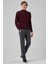 Erkek Koyu Bordo Basic Yarım Balıkçı Yaka Dynamic Fit Rahat Kesim Triko 4