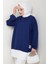 Arma Detay Piliseli Oysho Tunik 1627 - Lacivert 1