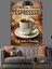 Italyan Espresso Temalı Retro Reklam Posteri Dekoratif Kanvas - Mdf Ahşap Tablo 2