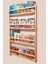 Ahşap Montessori Kitaplık Rafı 4 Bölmeli 120X60X9 cm Duvara Monte Eğitici Çocuk Odası Kitaplığı Kahverengi 1