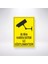Bu Bina Kamera Sistemi ile Gözetlenmektedir 21X35 Arkası Arkası Yapışkanlı Sticker 1