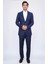 Slim Fit Mono Yaka Koyu Mavi Takım Elbise 1