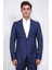 Slim Fit Mono Yaka Koyu Mavi Takım Elbise 2