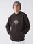 Xsıde Kahverengi Uzun Kollu Baskılı Erkek Kalın Hoodie 1