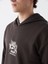 Xsıde Kahverengi Uzun Kollu Baskılı Erkek Kalın Hoodie 3