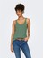 Onlsunny Sl Rıb V-Neck Knt Kadın Hedge Green Whıte Kazak - 15321455 1