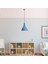 Retro Tekli Sarkıt Avize Mavi, Modern Dekoratif Metal Sıvama Tavan Aydınlatma SAGLAM-3728-LIGHTBLUE 2