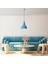 Retro Tekli Sarkıt Avize Mavi, Modern Dekoratif Metal Sıvama Tavan Aydınlatma SAGLAM-3728-LIGHTBLUE 3