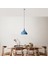 Retro Tekli Sarkıt Avize Mavi, Modern Dekoratif Metal Sıvama Tavan Aydınlatma SAGLAM-3774-LIGHTBLUE 1