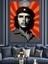 Che Guevara Lider Portresi Dekoratif Kanvas - Mdf Ahşap Tablo 4