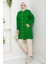 Lezgi Düğmeli Triko Hırka 1599 - Yeşil 4