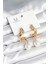Inci Detaylı Sarmal Model Gold Renk Pirinç Kadın Küpe TG27BKP11291 1