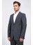 Slim Fit Mono Yaka Antrasit Takım Elbise 4