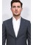 Slim Fit Mono Yaka Antrasit Takım Elbise 5
