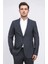 Slim Fit Mono Yaka Antrasit Takım Elbise 6