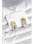 Sarmal Model Gold Gümüş Renk Pirinç Kadın Küpe TG27BKP11287 1
