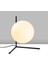 Luminar Modern Glop Cam Başlıklı Masa Lambası Dekoratif Aydınlatma Siyah LUMINAR-14170 5