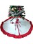 , Yılbaşı Çam Ağacı Altı Örtüsü, Çam Ağacı Ayak Halısı Örtüsü,peluş ,beyaz Renk, 95 cm 1
