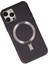 iPhone 12 Pro Max Kılıf Coco Deri Magneticsafe Silikon - Derin Mor 3