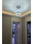 Modern Gümüş Sarkıt Kristal Taşlı Üç Renk LED Ikili Avize 30-40 cm 4